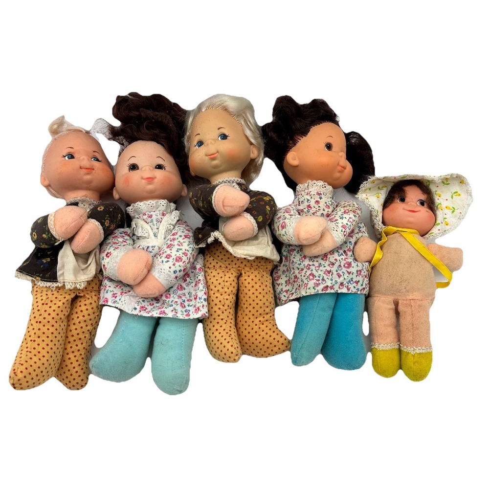 Lot Of 5 Vintage Mattel Honey Hill Bunch Dolls Toys Matching Pairs 1 Misc Doll